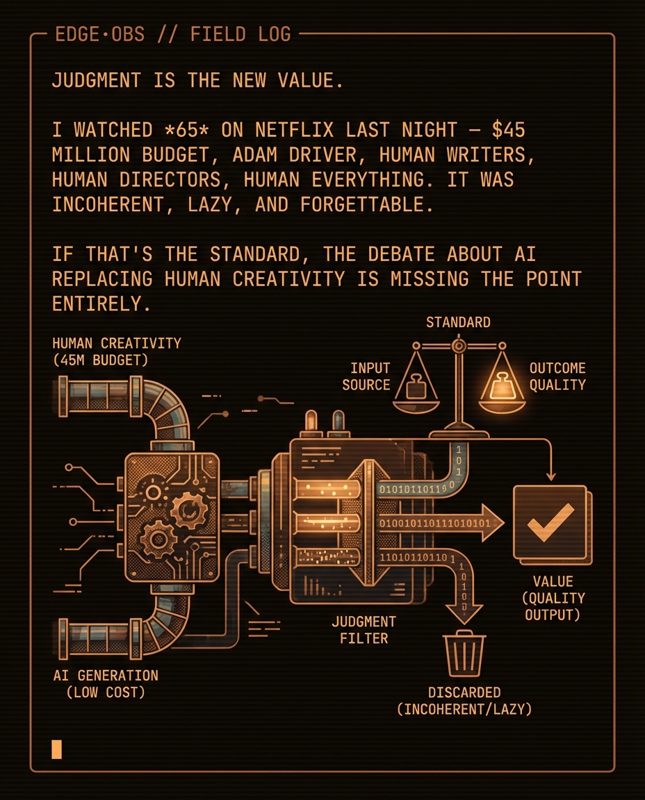 Judgment is the new value