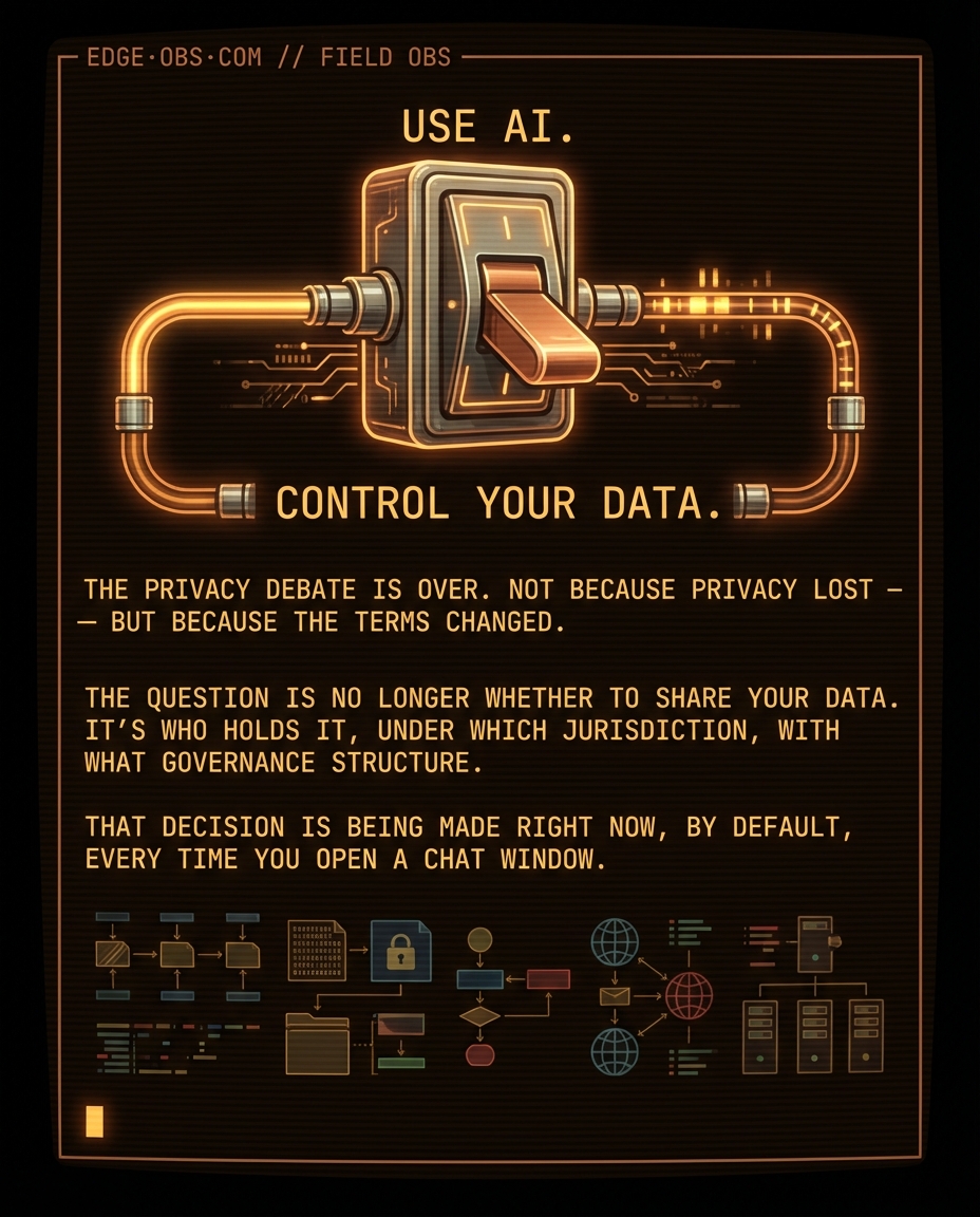You can't have efficient AI without giving all your data — slide 9 of 9