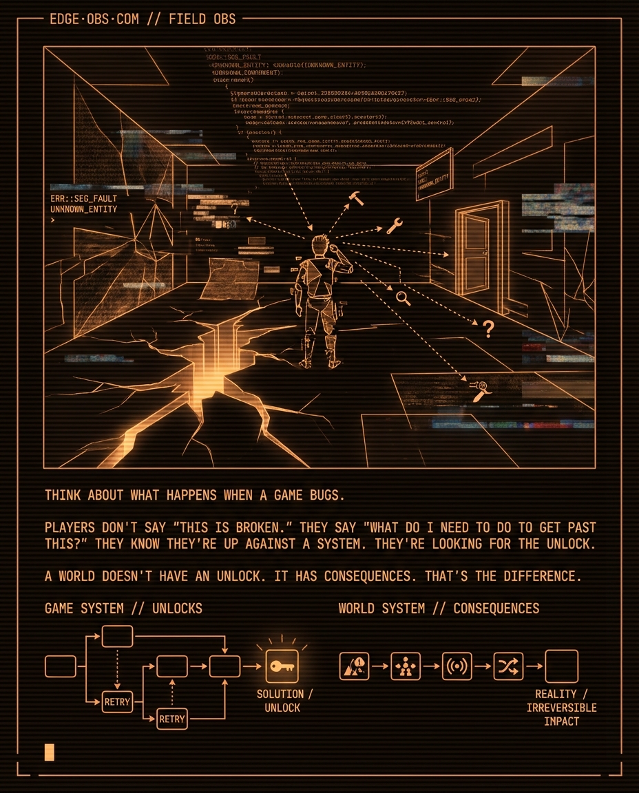 Game designers have been building world models for 50 years. They just hit a wall they didn't see coming. — slide 6 of 8